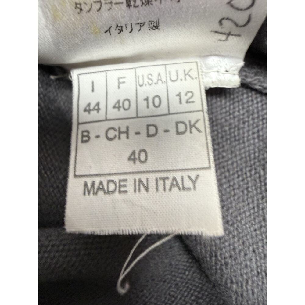 Emilio Pucci Gray Turtleneck Sweater Wool Cashmere Knit Italy Size 10 - Picture 8 of 8
